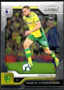 Marco Stiepermann #284 - Norwich City Panini Prizm Base Card 2019-20