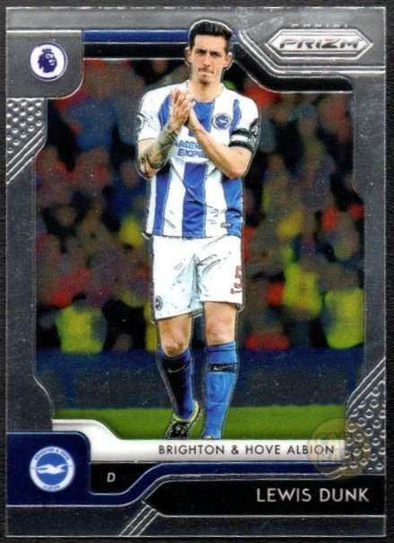 Lewis Dunk #254 - Brighton Panini Prizm Base Card 2019-20