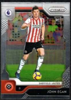 John Egan #291 - Sheffield United Panini Prizm Base Card 2019-20