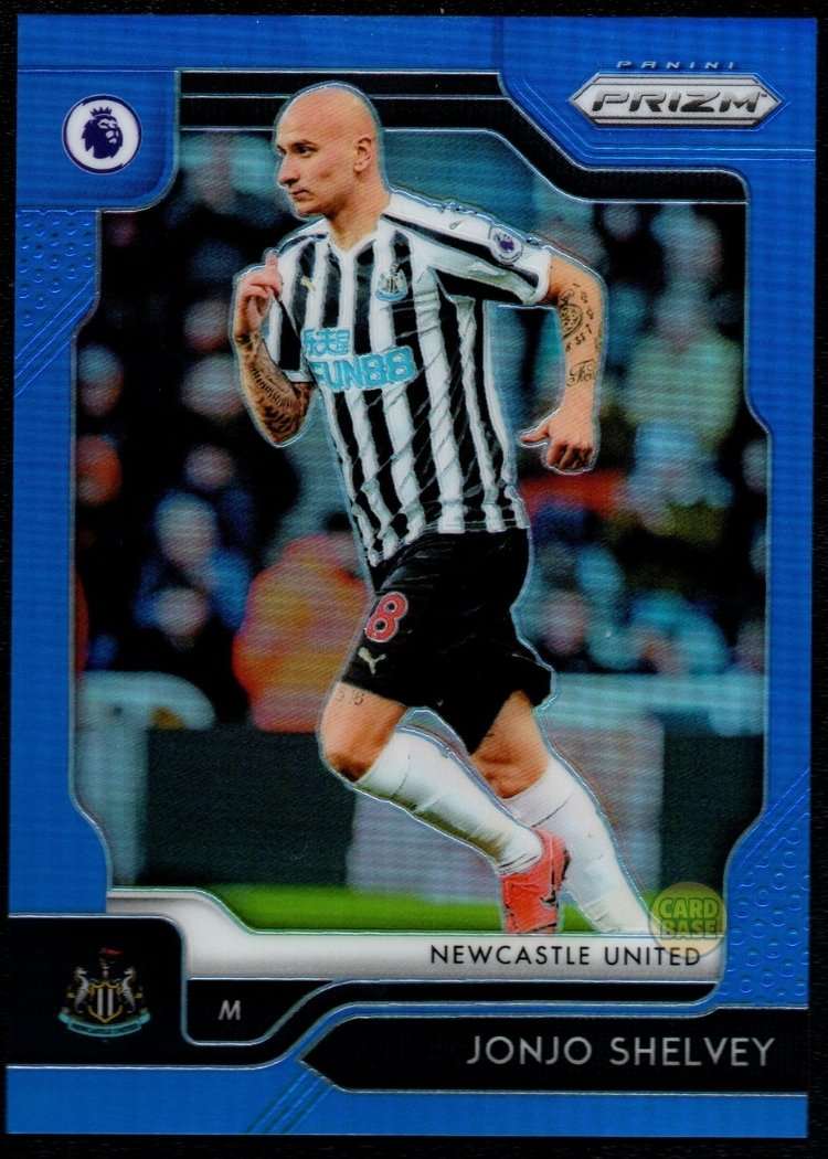 2019-20 Panini Prizm Premier League Blue Prizm Card 207 Jonjo Shelvey 87/199