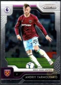 Andriy Yarmolenko #13 - West Ham United Panini Prizm Base Card 2019-20