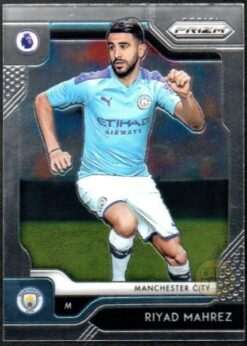 Riyad Mahrez #164 - Manchester City Panini Prizm Base Card 2019-20