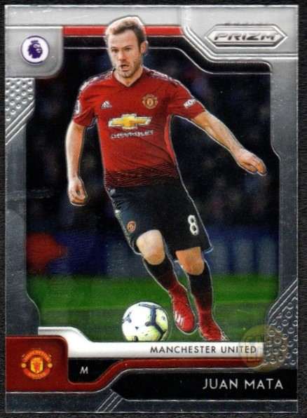 Juan Mata #62 - Manchester United Panini Prizm Base Card 2019-20
