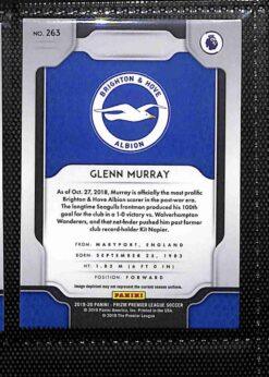 2019‑20 Panini Prizm Premier League Brighton & Hove Albion team set card backs page 2 with badge and stats