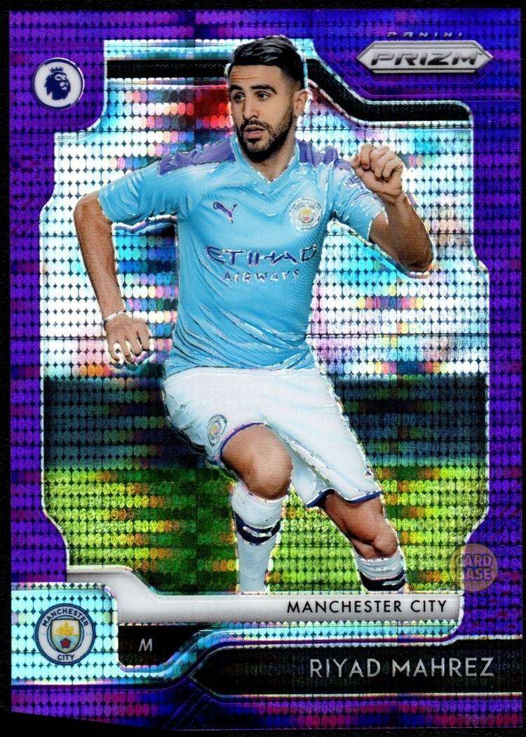 2019-20 Panini Prizm EPL Violet Breakaway Card 164 Riyad Mahrez 1/75