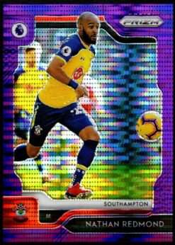 2019-20 Panini Prizm Premier League Violet Breakaway Card 238 Nathan Redmond 33/75