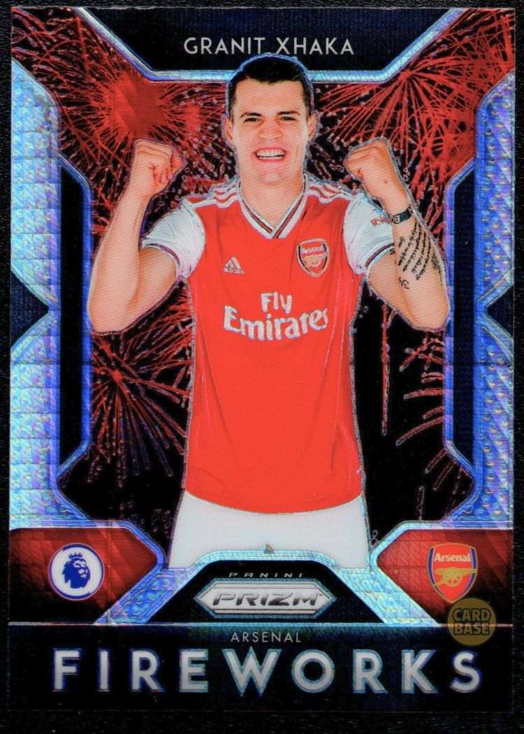 2019-2020 Panini Prizm Silver Fireworks #FI-4 Granit Xhaka