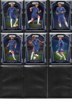2020‑21 Panini Prizm Premier League Chelsea team set card fronts page 2 with player images