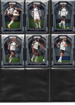 2020‑21 Panini Prizm Premier League Fulham team set card fronts page 2 with player images
