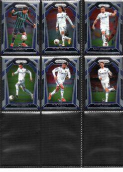 2020‑21 Panini Prizm Premier League Leeds United team set card fronts page 2 with player images