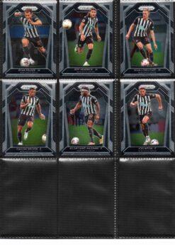 2020‑21 Panini Prizm Premier League Newcastle United team set card fronts page 2 with player images