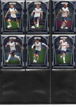 2020‑21 Panini Prizm Premier League Tottenham Hotspur team set card fronts page 2 with player images