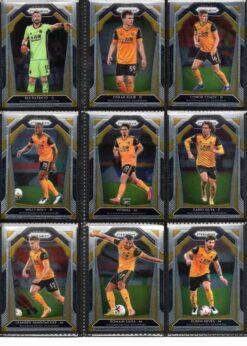 2020‑21 Panini Prizm Premier League Wolverhampton Wanderers team set card fronts page 1 with player images
