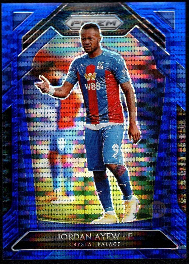 2020-21 Panini Prizm Premier League Blue Breakaway Card 72 Jordan Ayew 61/195