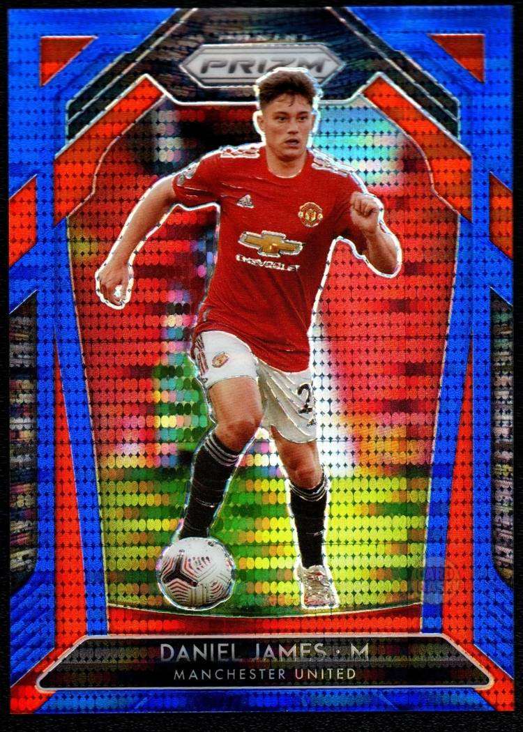 2020-21 Panini Prizm Premier League Blue Breakaway Card 8 Daniel James 176/195