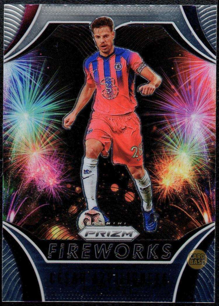 2020-21 Panini Prizm EPL Fireworks #25 Cesar Azpilicueta