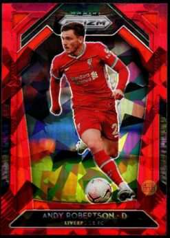 2020-21 Panini Prizm Premier League Red Ice Card 244 Andy Robertson