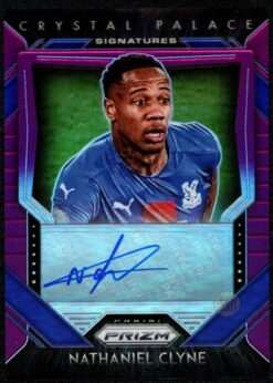 2020-21 Panini Prizm Premier League Nathaniel Clyne Purple Auto Card S-NCL 56/99