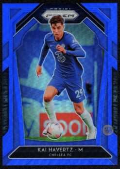 2020-21 Panini Prizm Premier League Blue Prizm Card 216 Kai Havertz 60/199