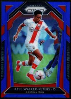 2020-21 Panini Prizm Premier League Blue Prizm Card 79 Kyle Walker Peters 185/199
