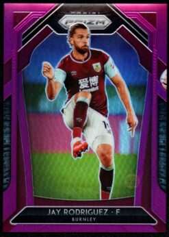 2020-21 Panini Prizm Premier League Purple Prizm Card 60 Jay Rodriguez 96/99