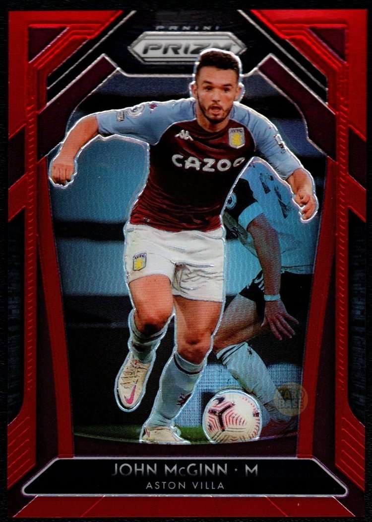 2020-21 Panini Prizm Premier League Red Prizm Card 282 John McGinn 6/149