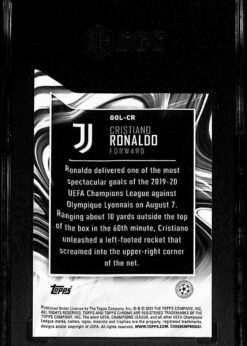 Topps Chrome UEFA Golazo #GOL-CR Cristiano Ronaldo SGC 9 back