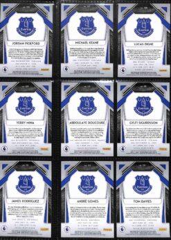 Everton 2020-21 Premier League Team Set - Panini Prizm Page 1