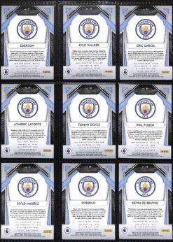 Man City 2020-21 Premier League Team Set - Panini Prizm Page 1