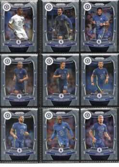 Chelsea 2021-22 Panini Prizm Premier League team set page 1 showing card fronts