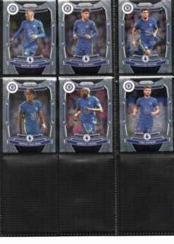 Chelsea 2021-22 Panini Prizm Premier League team set page 2 showing card fronts