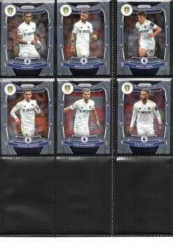 Leeds United 2021-22 Panini Prizm Premier League team set page 2 showing card fronts