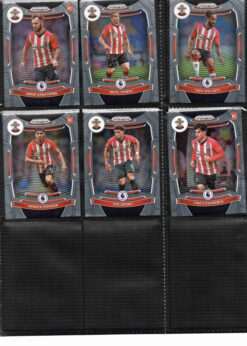 Southampton 2021-22 Panini Prizm Premier League team set page 2 showing card fronts