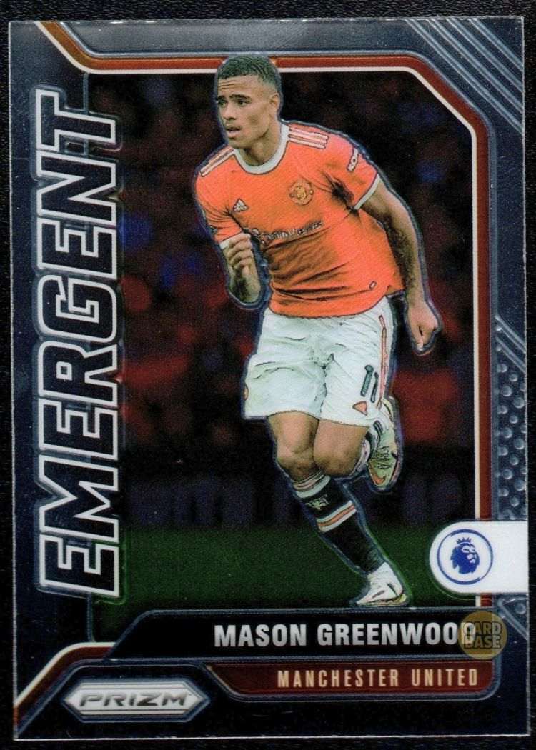 2021-22 Panini Prizm EPL Emergent #17 Mason Greenwood