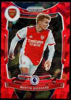 2021-22 Panini Prizm Premier League Red Ice Card 200 Martin Odegaard