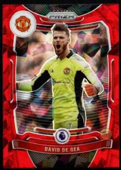 2021-22 Panini Prizm Premier League Red Ice Card 271 David De Gea