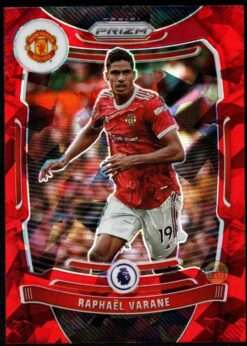 2021-22 Panini Prizm Premier League Red Ice Card 276 Raphael Varane