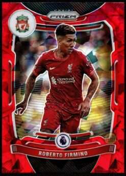 2021-22 Panini Prizm Premier League Red Ice Card 90 Roberto Firmino