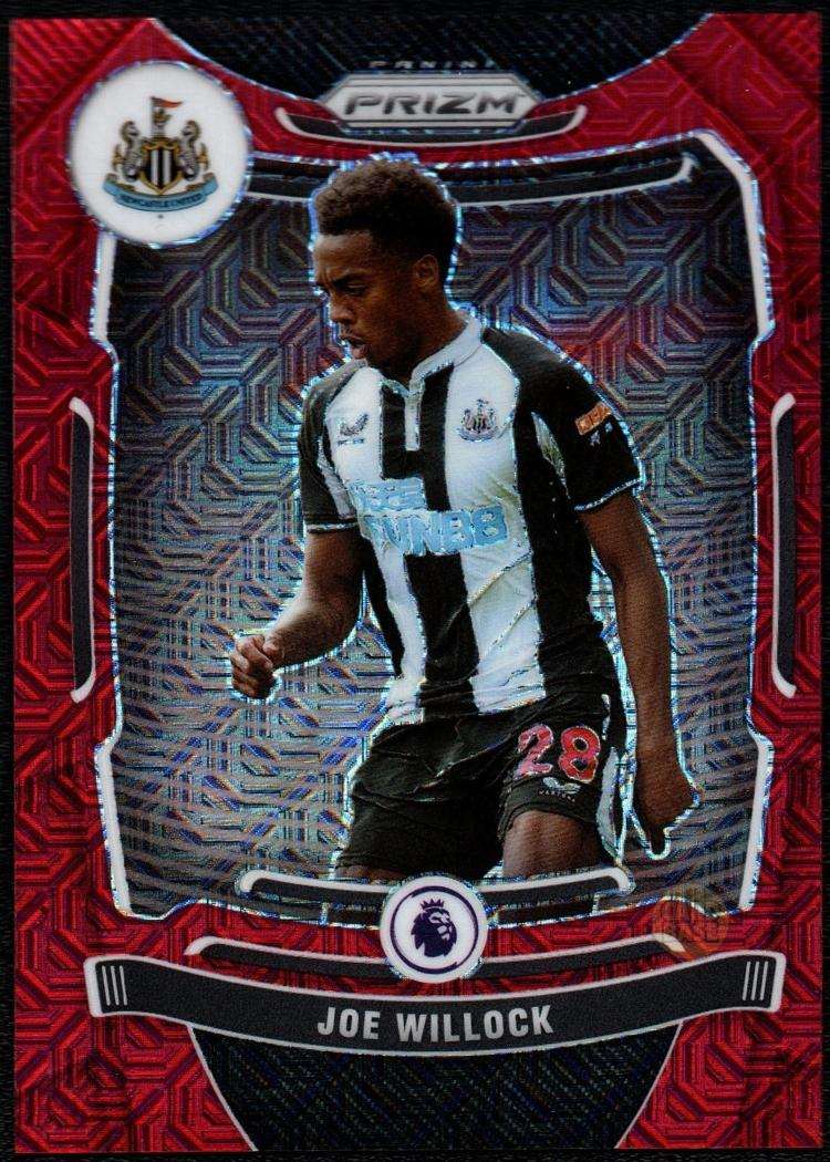 Joe Willock #37 2021-22 Newcastle Panini Prizm Red Mojo 128/159