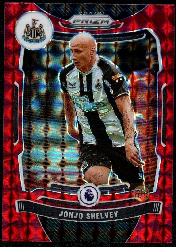 2021-22 Panini Prizm Premier League Red Mosaic Prizm Card 39 Jonjo Shelvey