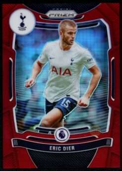 2021-22 Panini Prizm Premier League Red Prizm Card 154 Eric Dier 144/199