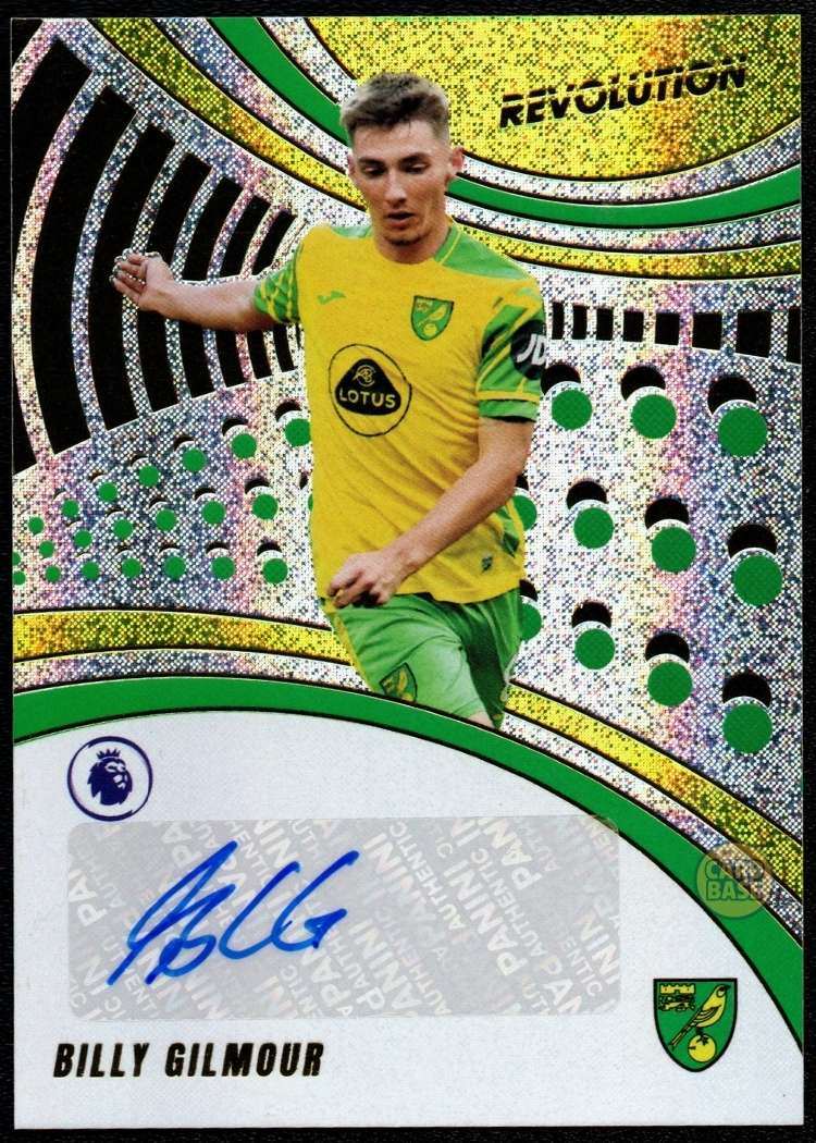 2021-22 Panini Revolution Premier League Autographs Card A-BG Billy Gilmour Auto