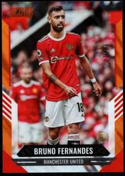 2021-22 Panini Score Orange Card 120 Bruno Fernandes 7/99