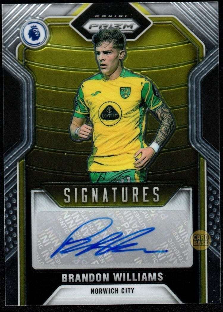 2021-22 Prizm Premier League Signatures Card S-BW Brandon Williams Auto