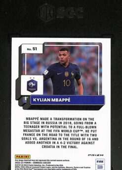 Donruss Optic Holo Prizm #51 Kylian Mbappe MGC 9 back