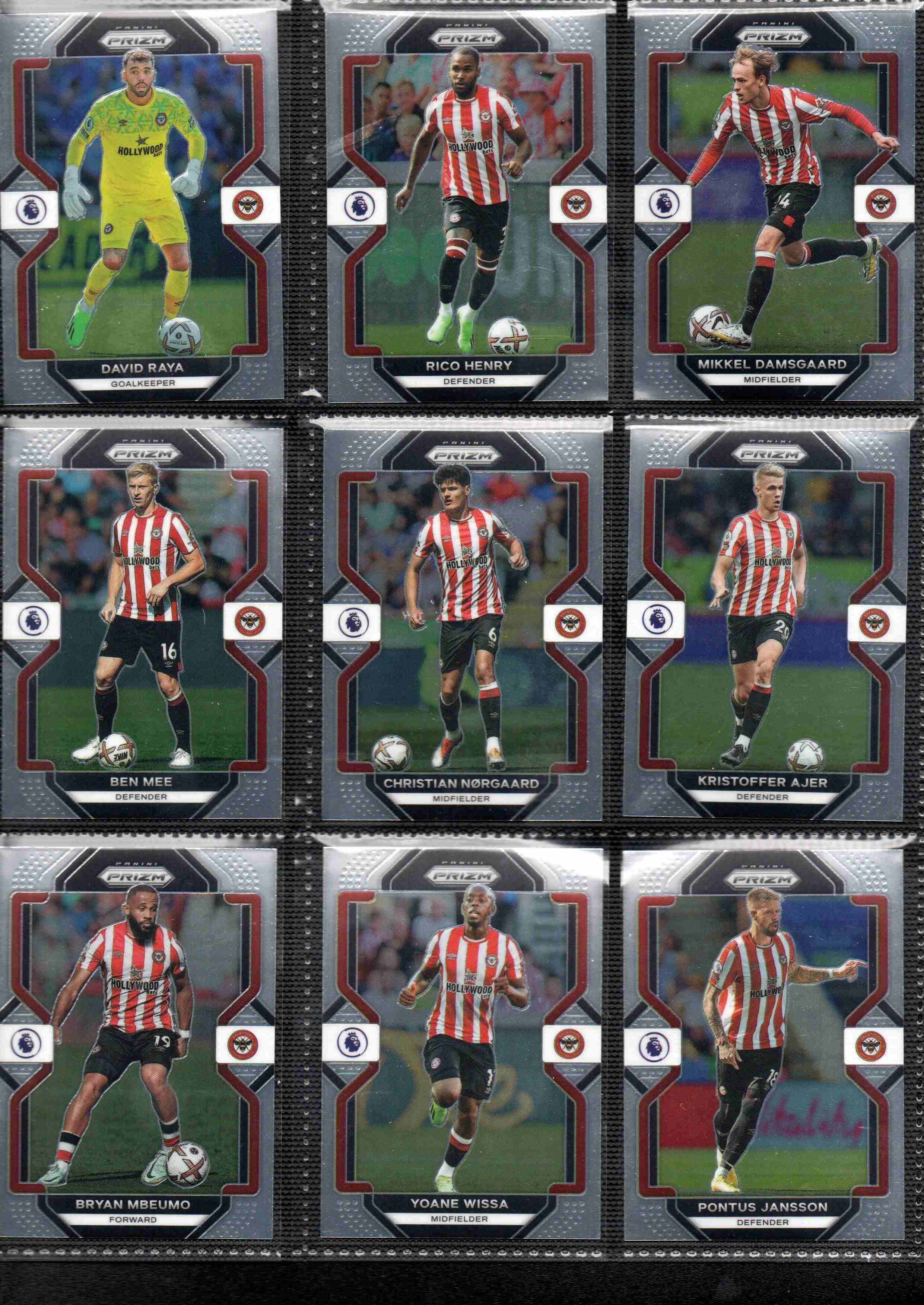 Brentford 2022–23 Panini Prizm Team Set