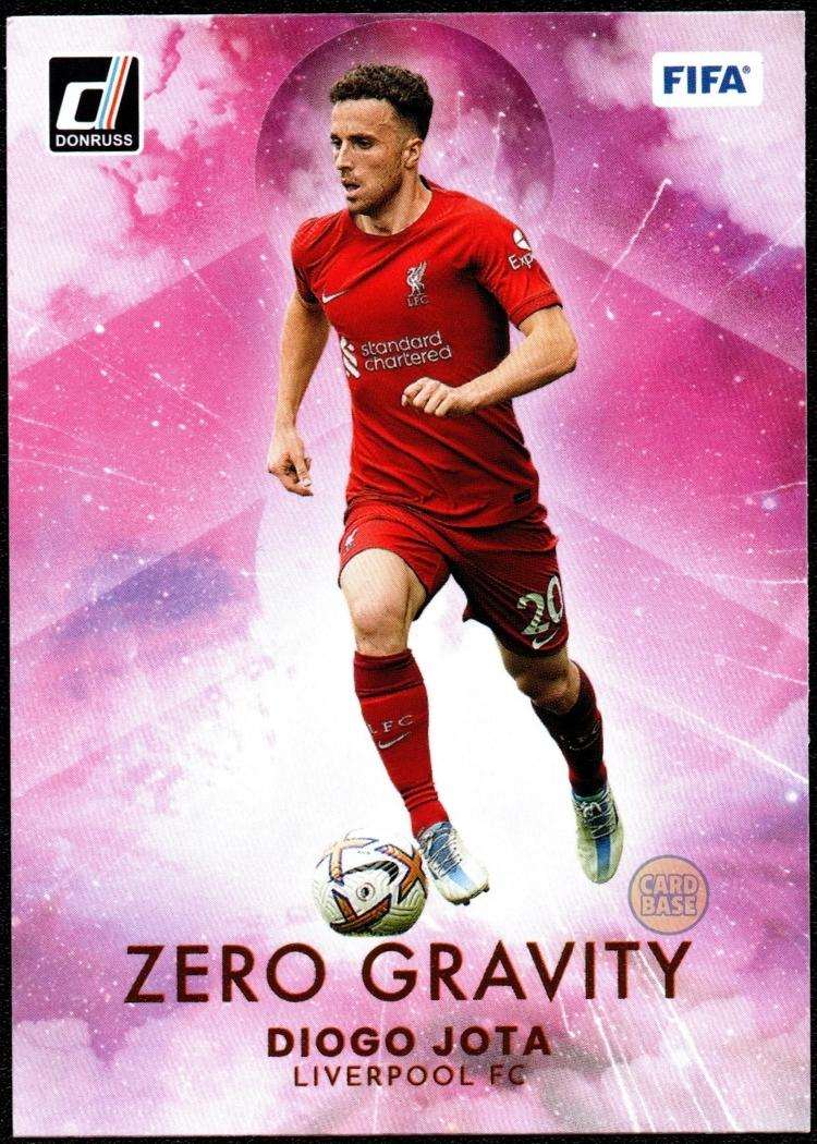 2022-23 Panini Donruss Soccer Zero Gravity Card 16 Diogo Jota