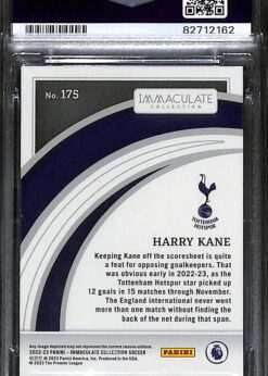 Panini Immaculate Gold #175 Harry Kane 7 of 10 PSA 10 back