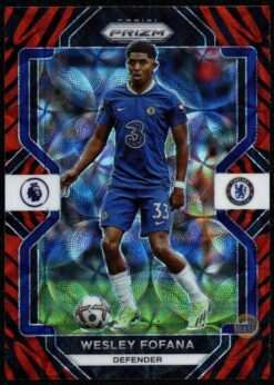 2022-23 Panini Prism EPL Tiger Stripe Choice Case Hit #96 Wesley Fofana
