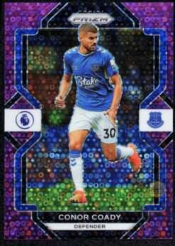 2022-23 Panini Prizm EPL Purple Breakaway Card 233 Conor Coady 9/25
